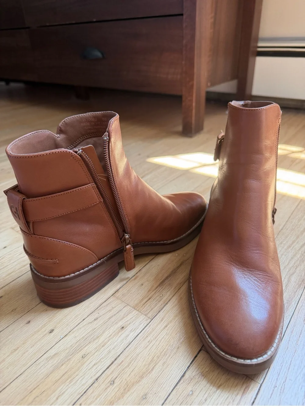 Classic Tan Leather Ankle Boots